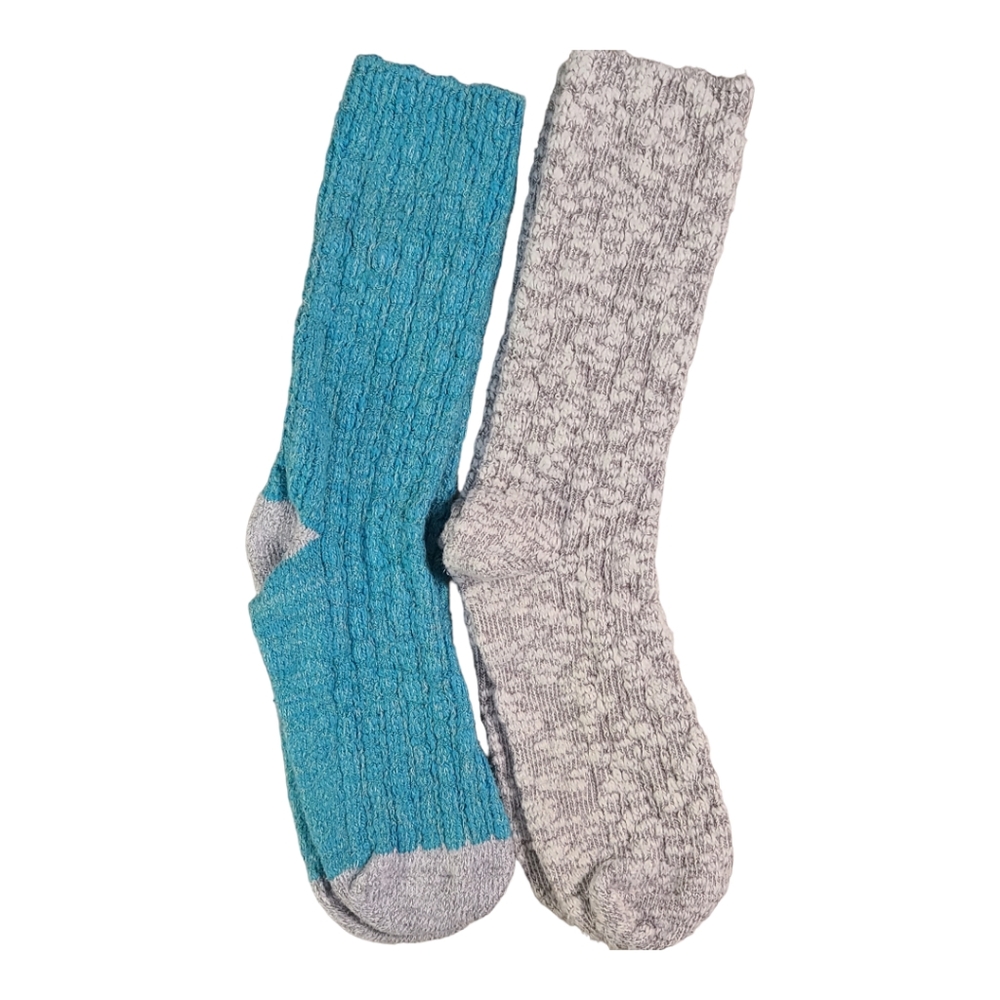 2 pairs Lands End Calf Ragg Socks